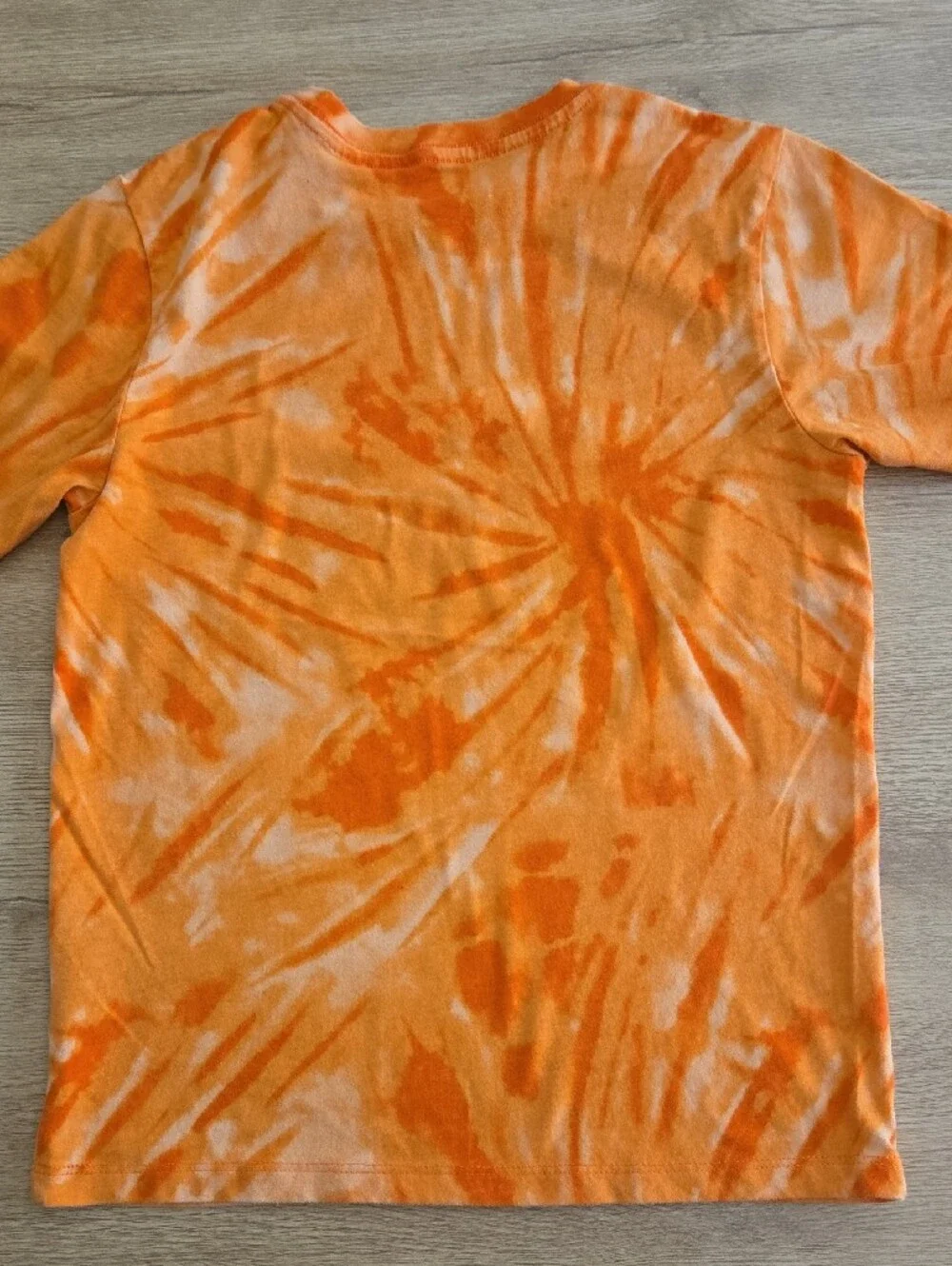 wonder nation Orange Tie-Dye Pumpkin Face Tee